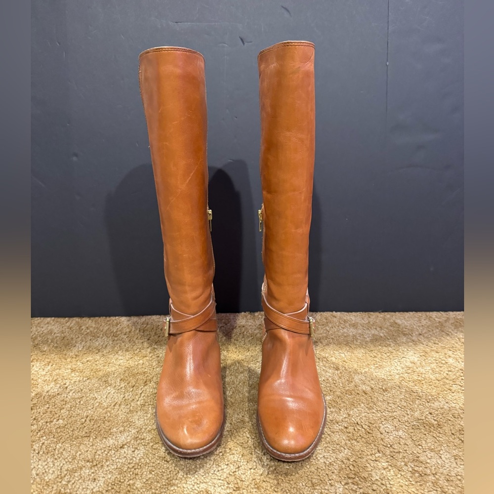 Coach: Elegant Tan Leather Knee-High Boots size 8.5 - Picture 4 of 8